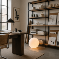 Oṣupa- Sphere Resin Floor Lamp