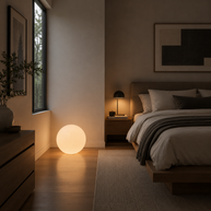 Oṣupa- Sphere Resin Floor Lamp