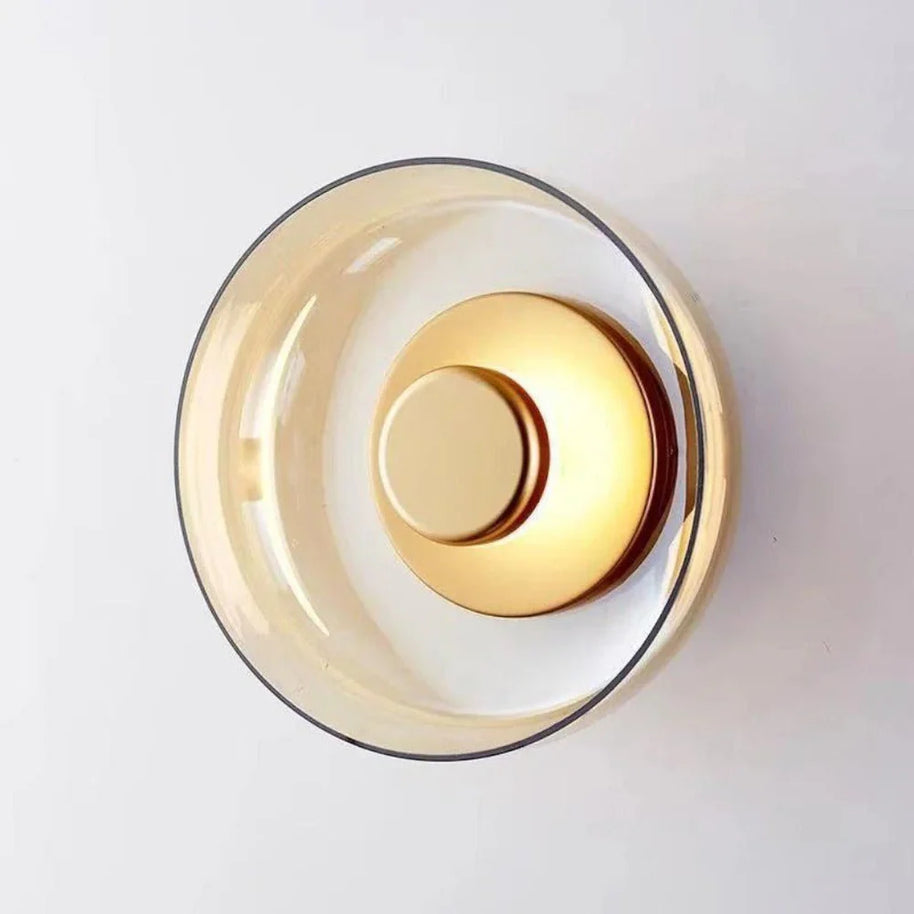 Gíláàs Abọ́ - Glass Bowl Wall Lamp